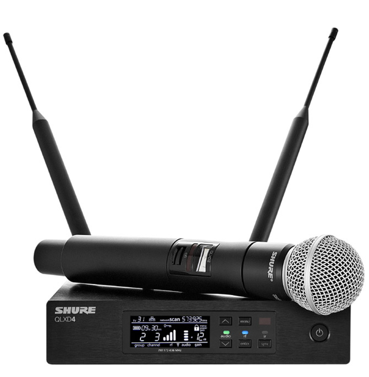 Shure QLXD24/SM58 Wireless Dynamic Handheld Microphone System - ProAudio.com