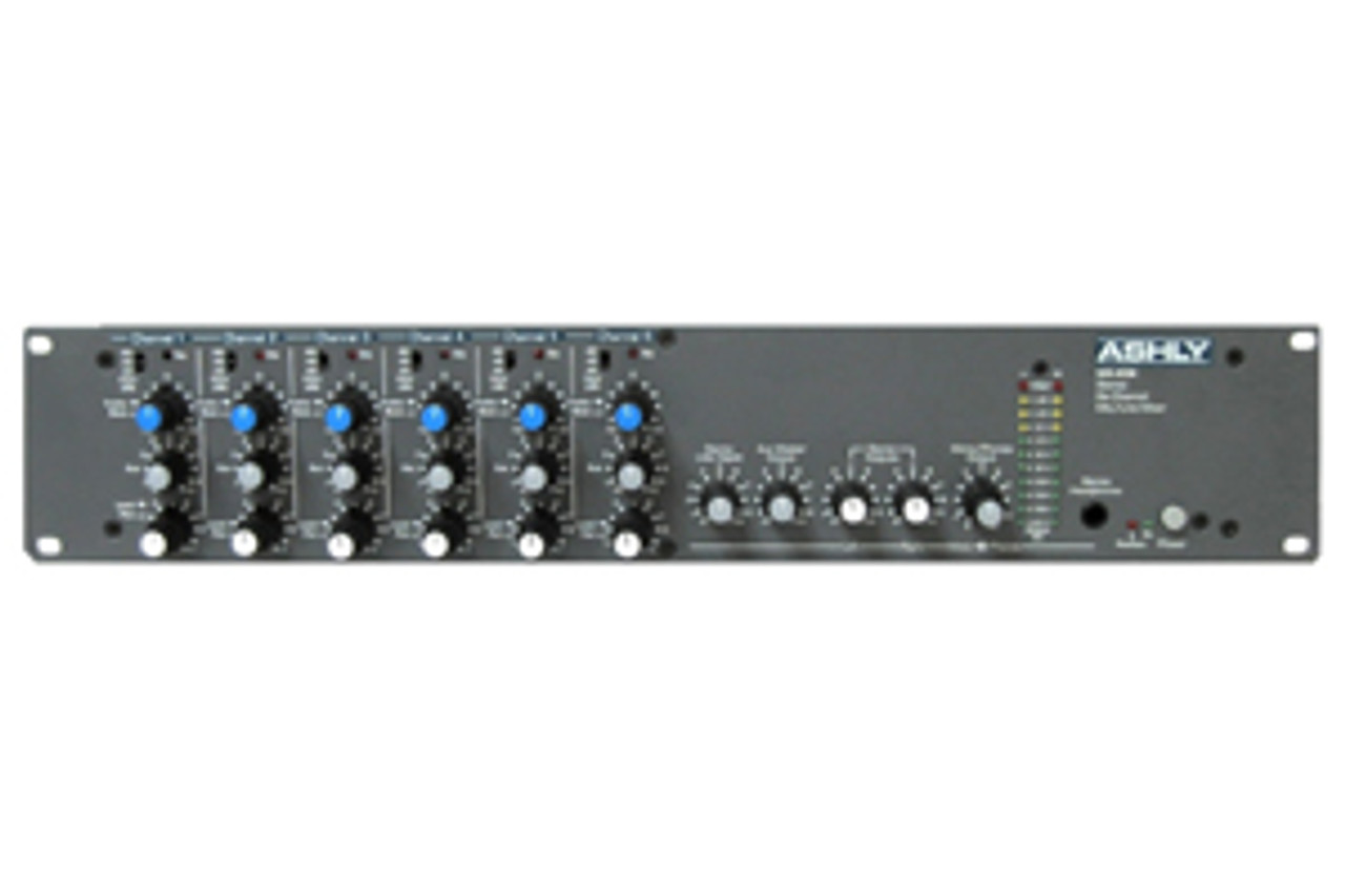 Ashly MX-406 6-Input Stereo Mic/Line Mixer with EQ