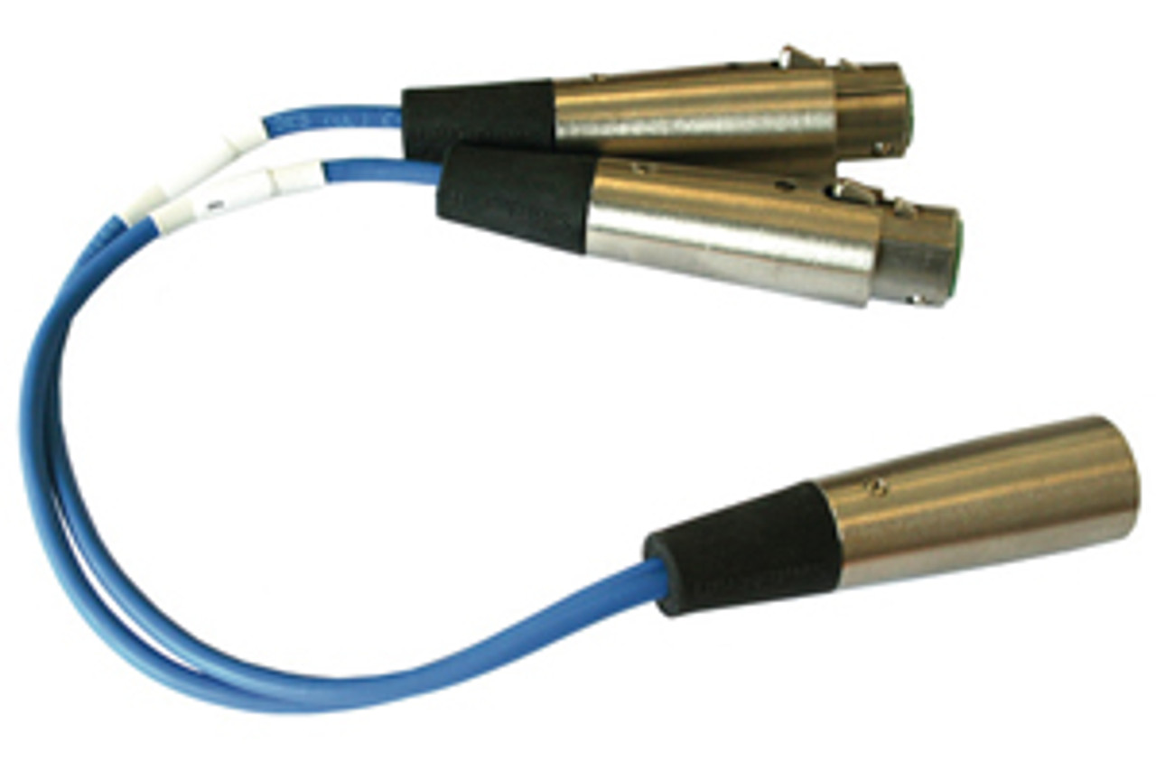 CLEAR-COM クリアカム用 ６ピンメス ３ピンオス 変換ボックス Clear-Com YC-36 Combines Two 3-Pin XLR Cables to a Single 2