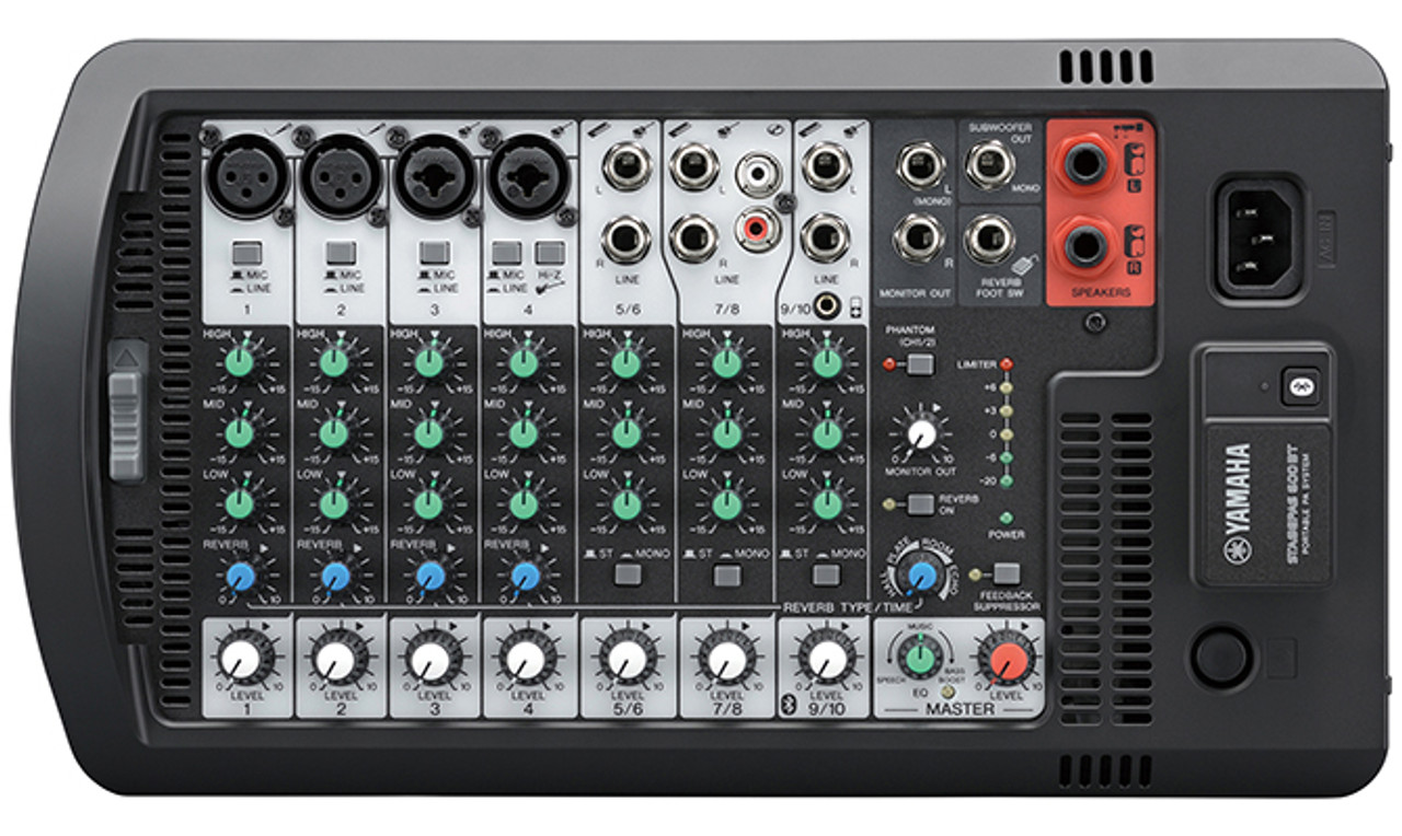 Chorrito Pocos Condensar Yamaha STAGEPAS 600bt 600W Portable PA with Bluetooth and Powered Mixer -  ProAudio.com