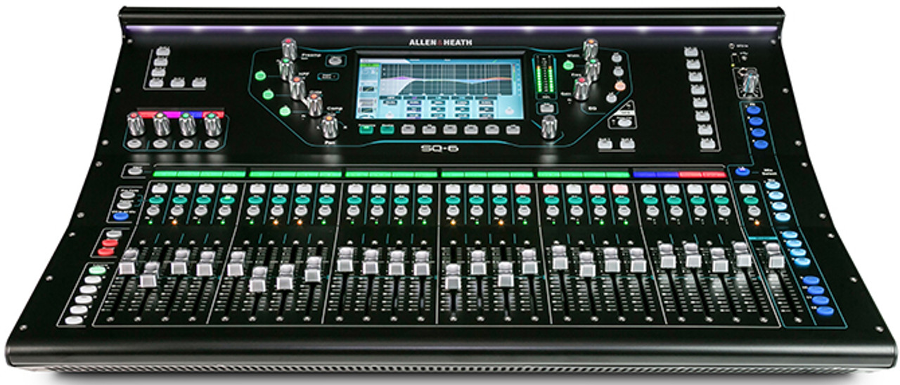 Allen & Heath SQ-6 48-Channel 36-Bus Digital Mixer with 24+1 Motorized - ProAudio.com