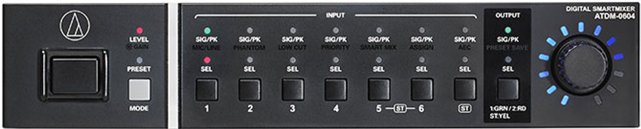 Audio-Technica ATDM-0604 6 Channel Digital SmartMixer - ProAudio.com