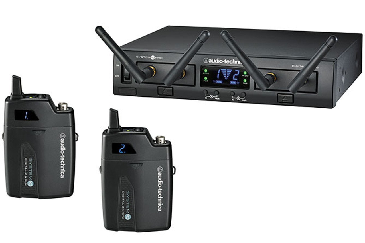 In-ear monitor system 2 Channel 6 Bodypack monitoring,Professional wireless  Mics