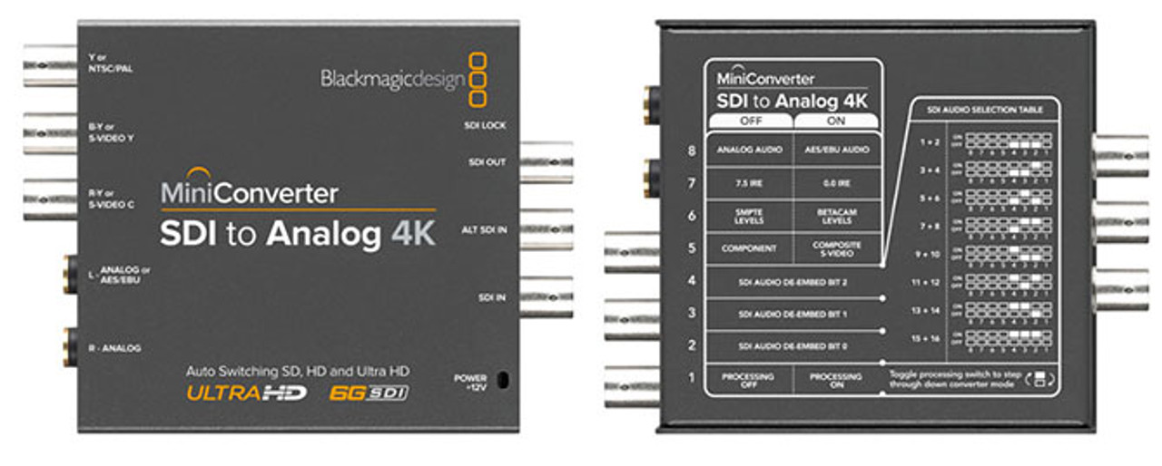 Blackmagic Mini Converter - SDI to Analog 4K - ProAudio.com