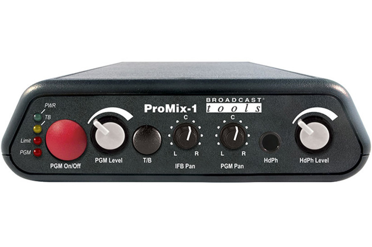 Broadcast Tools PROMIX 1 Single-Channel Audio Remote/Podcast Mixer