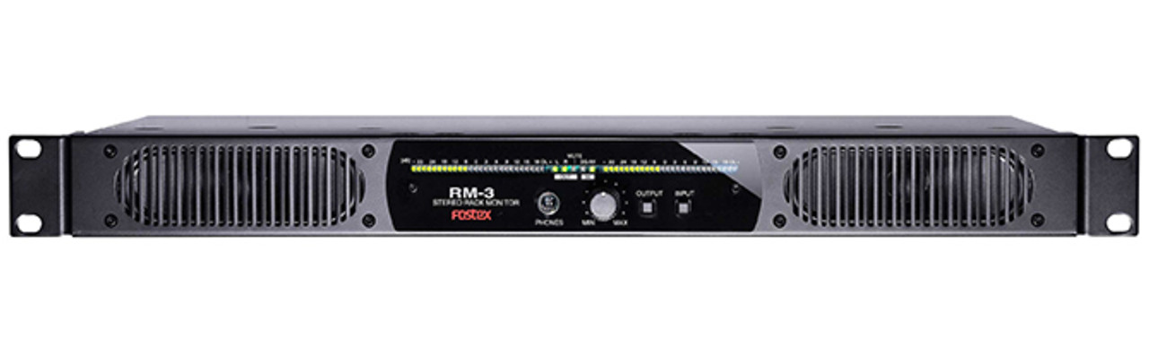 Fostex RM-3 1-Space Rack Mount Stereo Speaker System with AES/EBU