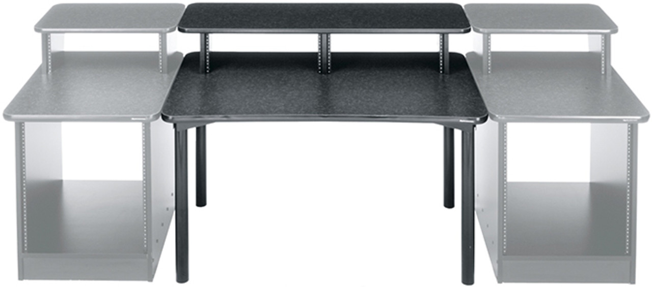 Middle Atlantic Mdv Dsk 48 Wide Straight Desk With Overbridge