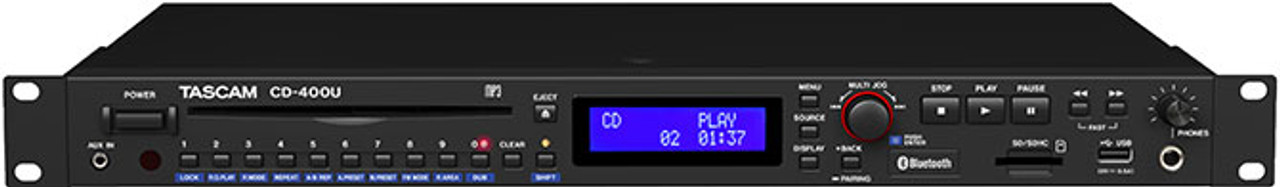 Tascam CDU CD/USB/SD Audio Player with Bluetooth and AM/FM