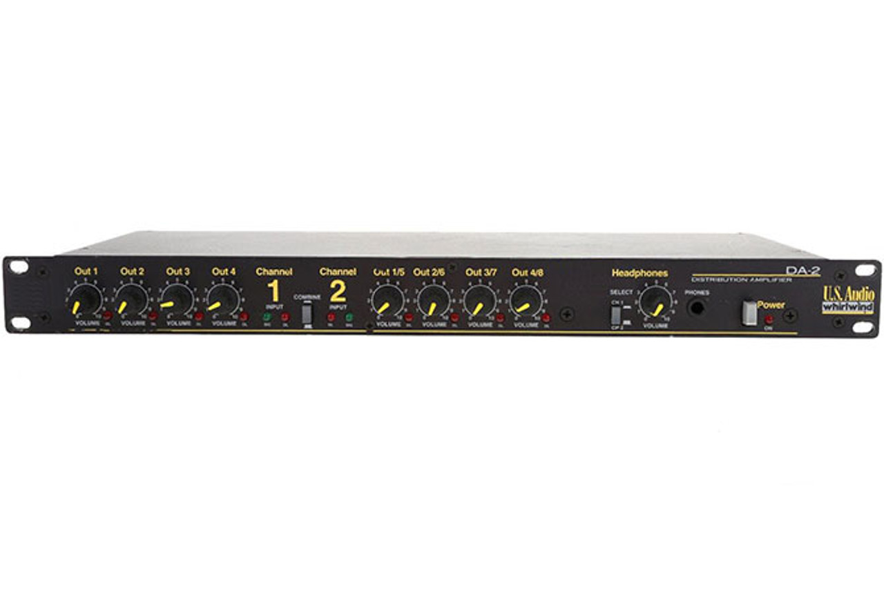 Whirlwind DA-2 Distribution Amp Line Level I/O 2x4 or 1x8