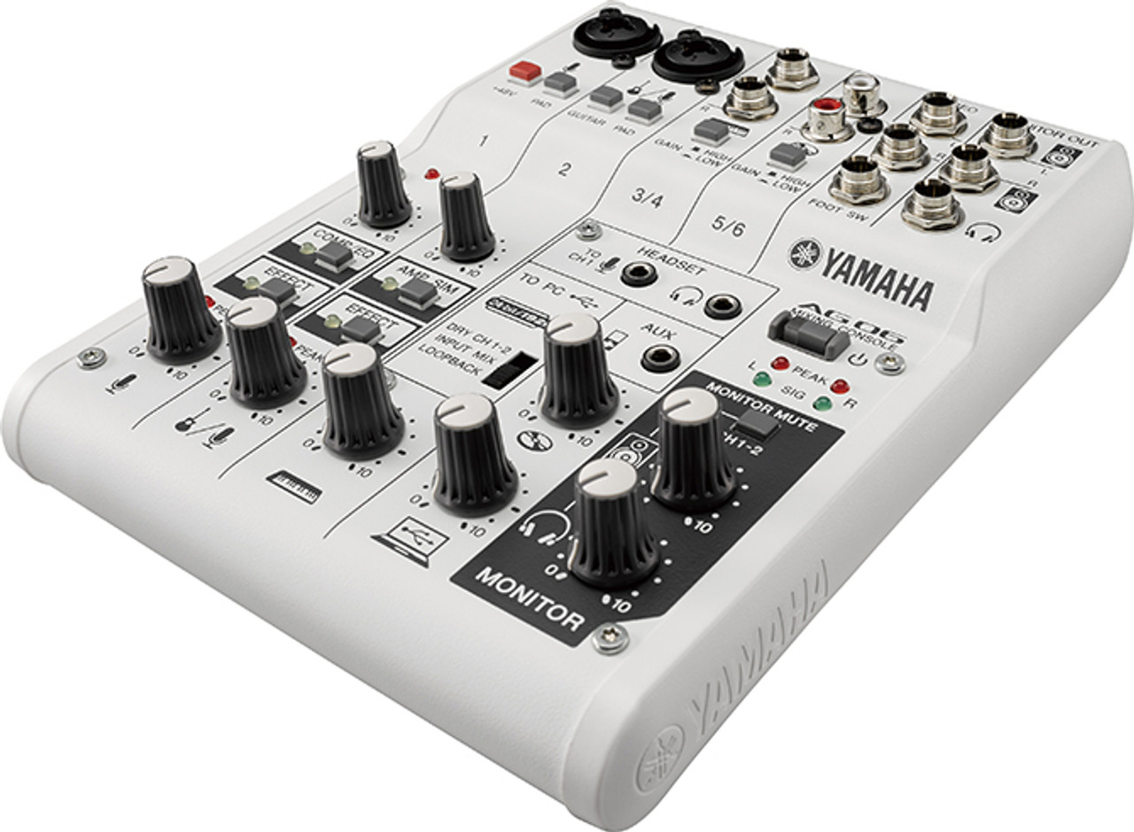 割引限定095s☆YAMAHA ヤマハ AG06 MIXING CONSOLE オーディオインターフェース USBタイプ ※中古 オーディオインターフェース