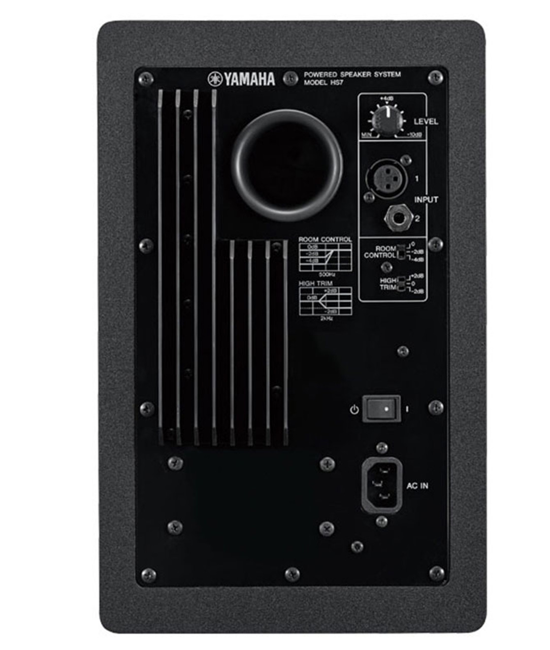 Yamaha HS7 6.5 Powered Monitor Speaker, 95W, Black 