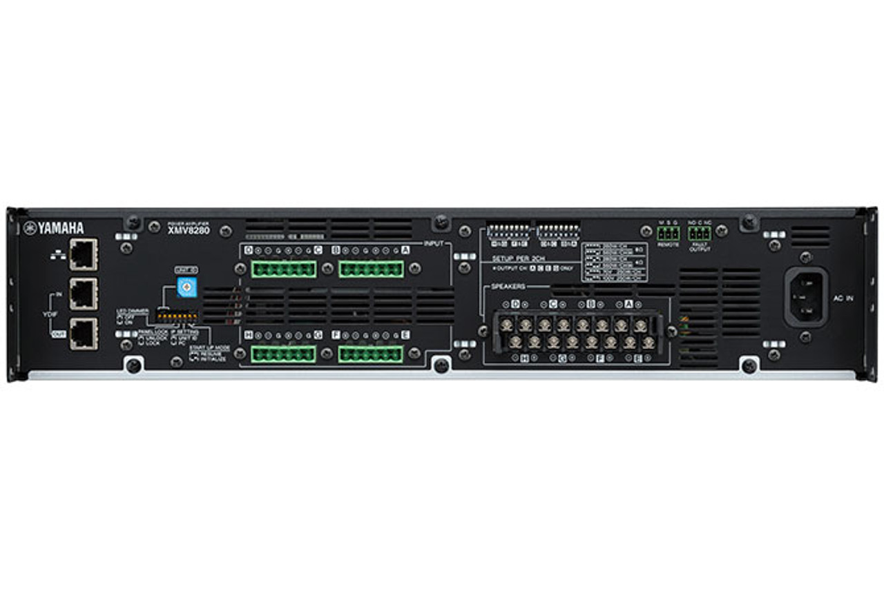 Yamaha XMV8240 Commerical Power Amplifier, 8 Channel x 280 Watts