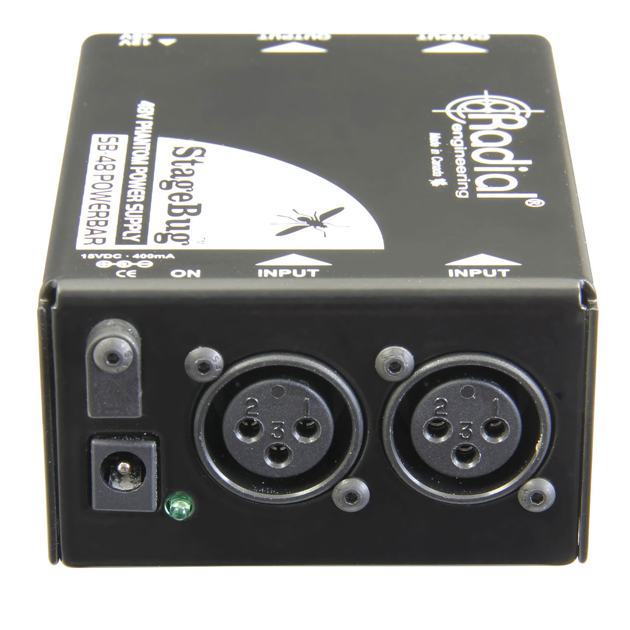 Radial SB-48 Phantom 2-Channel 48V Phantom Power Supply for Mics and Active  DI Boxes