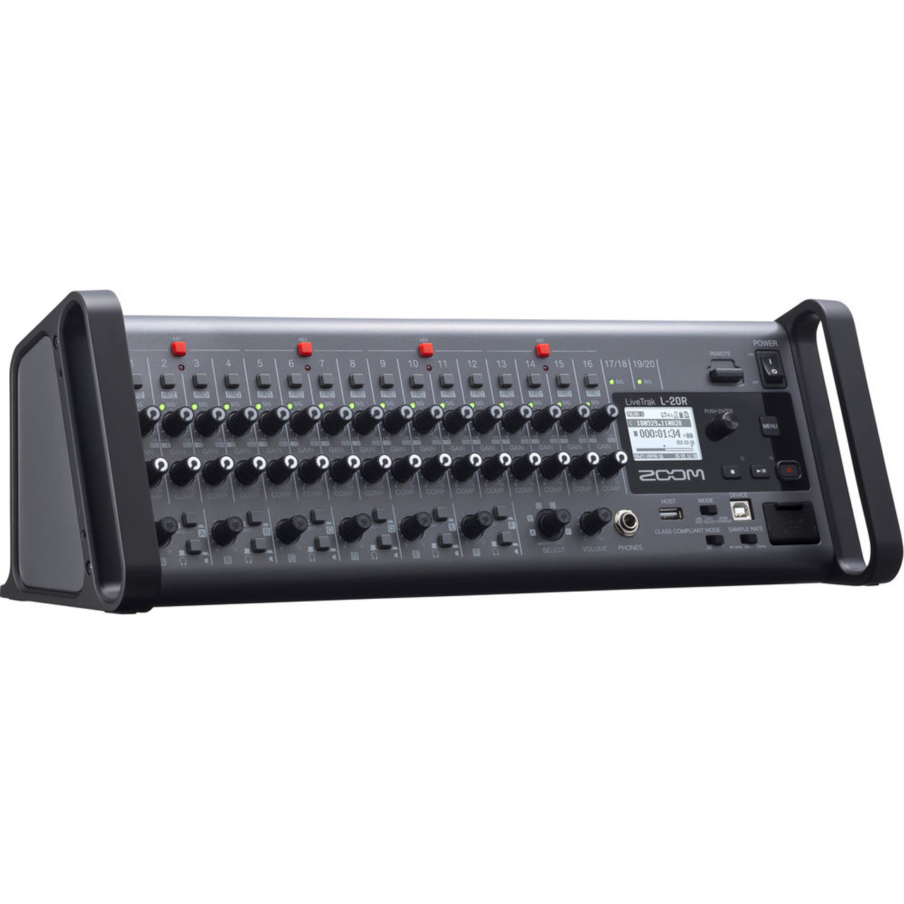 Zoom LIVETRAK L-20 20-Channel Digital Mixer/Recorder for Stage Use