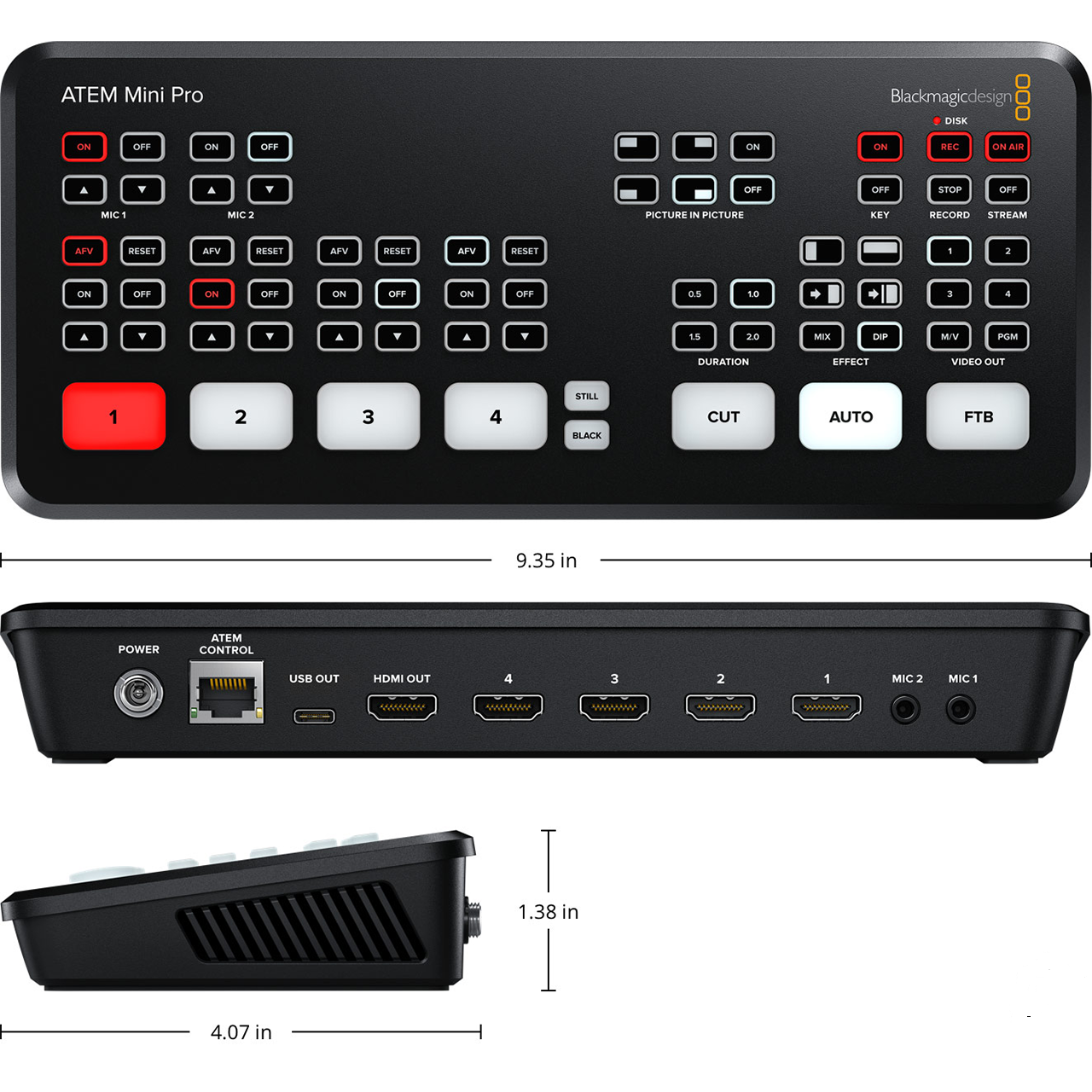Blackmagic ATEM Mini Pro Multi-Camera, Live Production Switcher