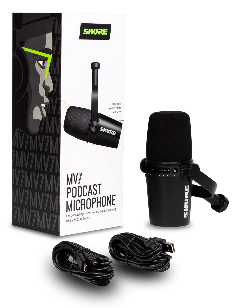 Shure MOTIV MV7 Podcast Microphone (Black or Silver)
