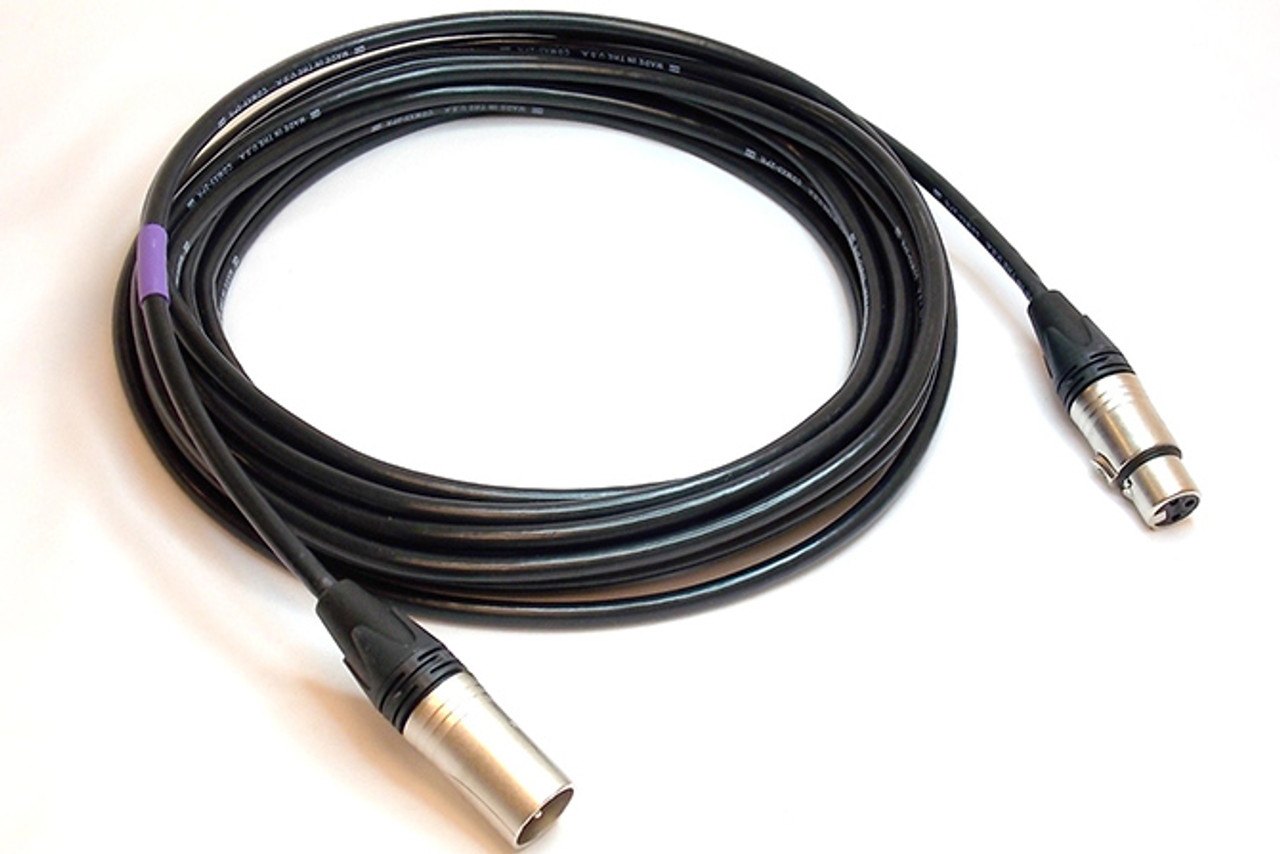 CBI DMX3 Professional 3-Pin DMX Cable, 10' - 100' 