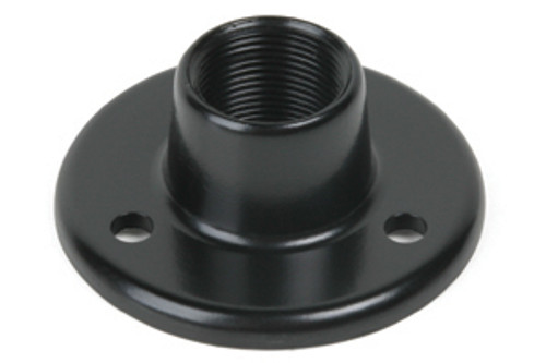 Atlas Sound AD-11BE Surface Mount Female Mounting Flange, 5/8"-27 Thread, Black