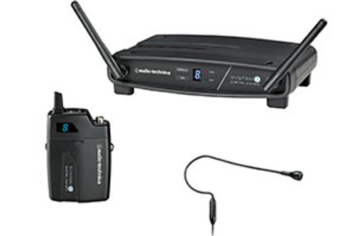 Audio-Technica ATW-1101/H92 2.4 GHz Wireless Headworn Microphone System, Black