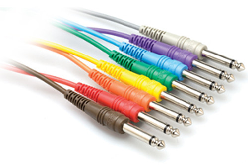 Hosa CPP-845 Patch Cord 8-Pack, 1/4" (M) - 1/4" (M), 1.5 ft