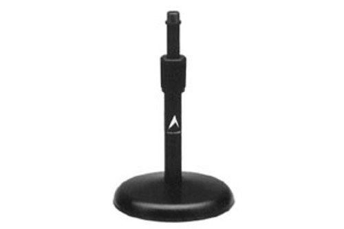 Atlas Sound DS-7E 8" to 13" Adjustable Round-Base Desktop Microphone Stand, Black