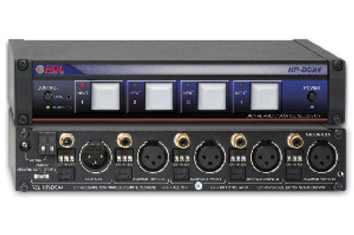 RDL HR-DSX4 Half-Rack Multi-Format 1x4 Digital Audio Selector