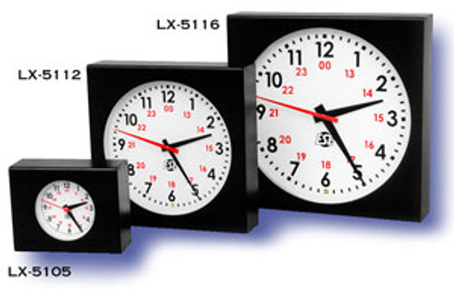 ESE LX 5112 Self-Setting 12" Analog Wall Clock Display