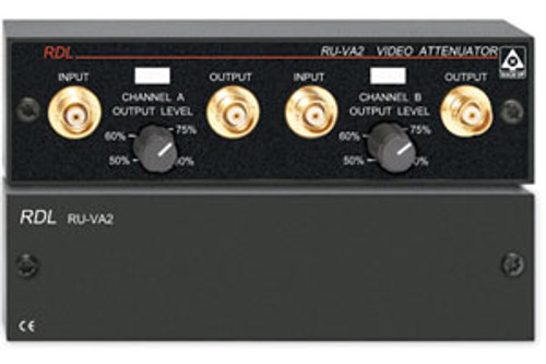 RDL RU-VA2 RACK-UP 2-Channel BNC Adjustable Video Attenuator