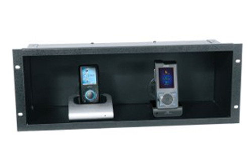 Middle Atlantic SH-DMP-S Rackshelf for Portable Media Players, Black Textured