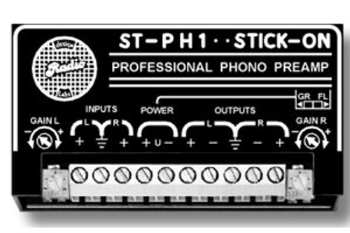 RDL ST-PH1 STICK-ON Stereo Phono Preamplifier