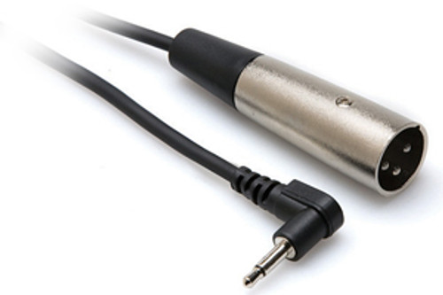 Hosa XVM-305M Audio Cable, XLR (M) - Right Angle 1/8" (M), 5 ft