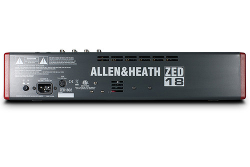 Allen & Heath ZED-18 18-Channel Recording and Live Sound Mixer with USB Connection