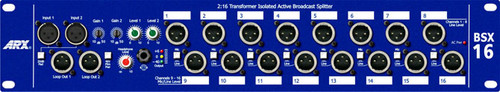 ARX BSX 16 Active 16-Way Press/Broadcast Splitter with Transformer Isolation