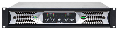 Ashly nXp8004 Network Power Amplifier, 4 x 800 Watts at 2 Ohms with Protea DSP