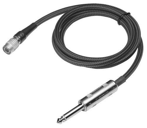 Audio-Technica AT-GcW PRO Professional Hi-Z Guitar/Instrument Cable for UniPak Transmitters