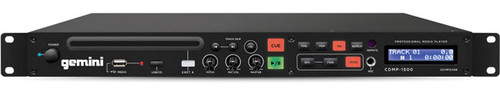 Gemini CDMP-1500 19-inch Professional 1U Rackmount Single CD/MP3/USB Player