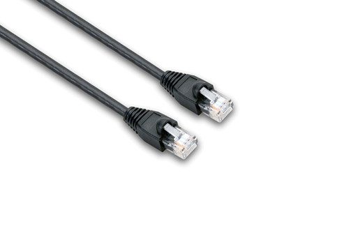 Hosa CAT-505BK Cat 5e Cable, Black, 5 ft