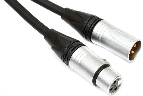 ProCo EVLMCN-5 Quad Mic Cable w/Soft Touch Jacket & Velour Chromium Connectors w/Gold Contacts, 5'