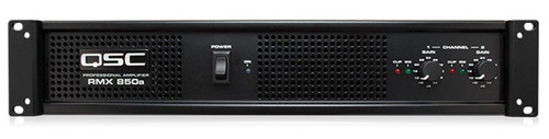 QSC RMX850a Portable Power Amplifier, 300 Watts x 2 at 4 Ohms