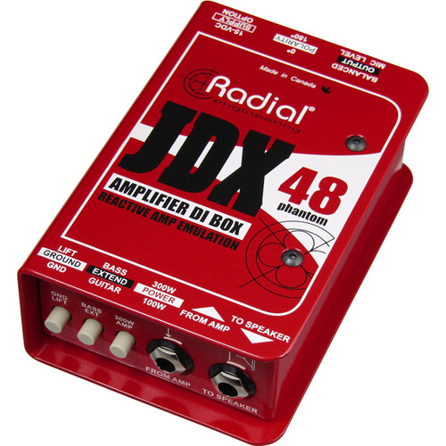 Radial JDX-48 Guitar Amp Direct Interface with Speaker Emulation and Reactive Load