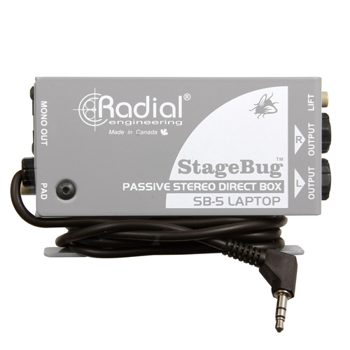 Radial SB-5 LAPTOP Compact Stereo Direct Box for Computers