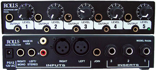 Rolls RA62c 6-Channel Headphone Amplifier/Mixer - ProAudio.com