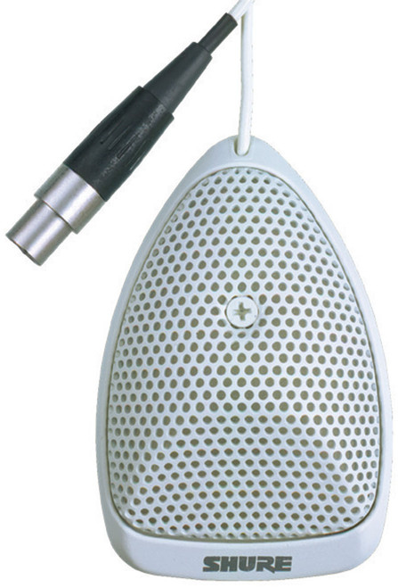 Shure MX391W-A/S Microflex Supercardioid Boundary Microphone, White