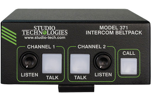 Studio Technologies MODEL 371 Dante-Supported Intercom Beltback, 2 Channels