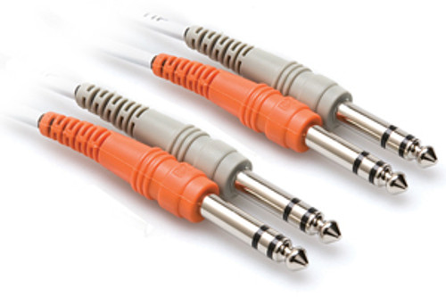 Hosa CSS-2 Dual Audio Cable, 1/4" TRS (M) - 1/4" TRS (M), 3.3'-9.9'