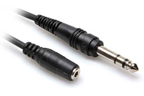 Hosa MHE-310 1/8" - 1/4" Headphone Adaptor Cable, 10'-25'