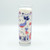 Drinking glass with characters printed on it. Text reads, 'by Horrible Adorables.'