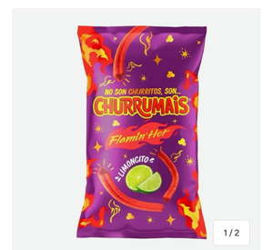 Churrumais Flamin’ Hot Limoncito Corn Snack – Spicy Lime Flavoured Crunchy Chips