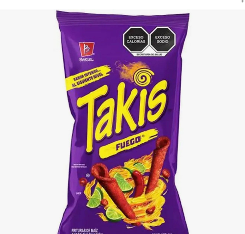 Takis Fuego Spicy Rolled Corn Tortilla Chips – Chili Lime Flavour