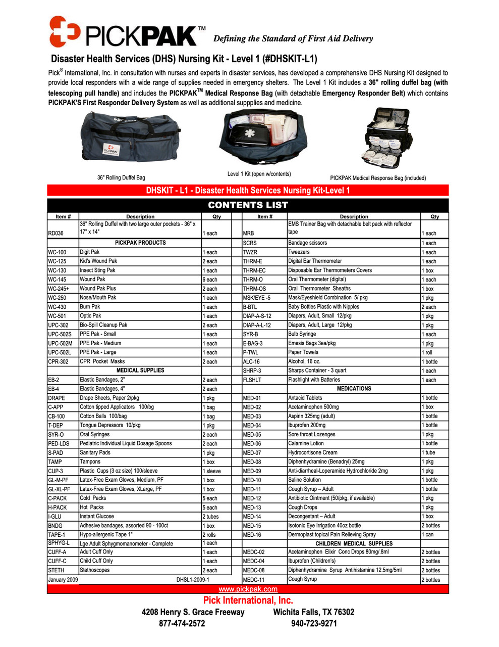 Disaster Supply Kit – Southern Nevada Health District